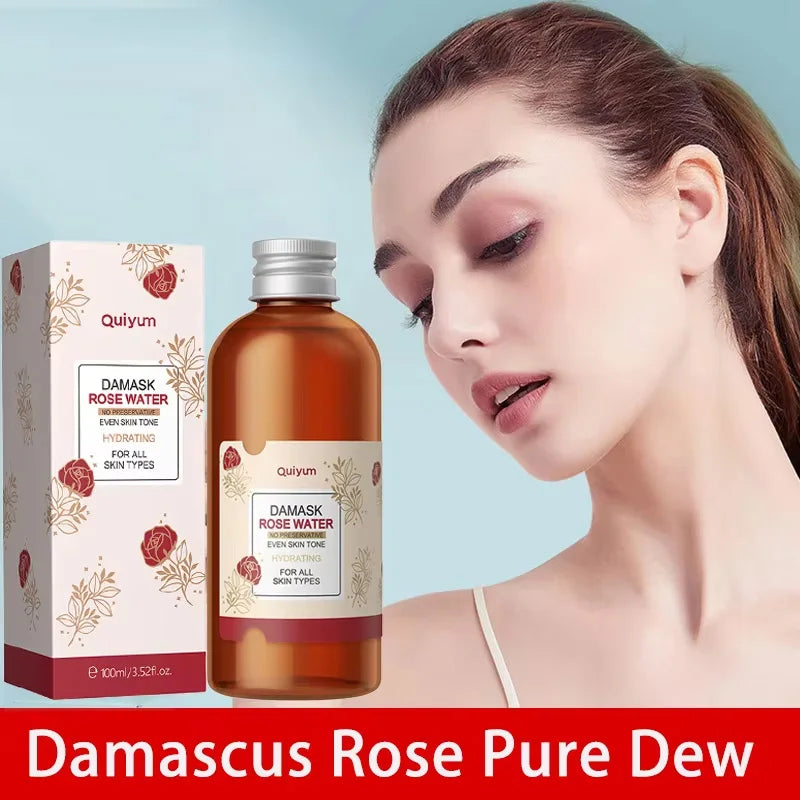 Sheromom's Face Care Rose Water Nourishing Skin Improve Dullness Anti Aging Facial Toner Damask Korean Skincare Products 100ml