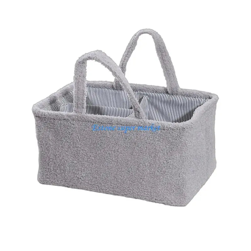 Sheromom's  090B Baby Essential Basket for Diapers and Accessories