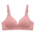 Postpartum Feeding Women Lingerie Practical Dusty Pink Ribbed Bra Maternity Nursing Front Closure Lightweight Push Up Underwear