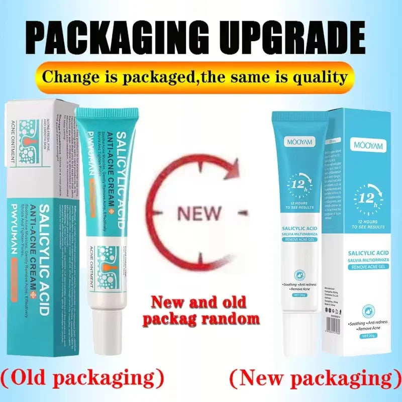 Sheromom's Salicylic Acid Acne Cream Shrink Pores Blackheads Scars Acne Marks Blemishes Oil Control Whitening Korean Skin Care Products
