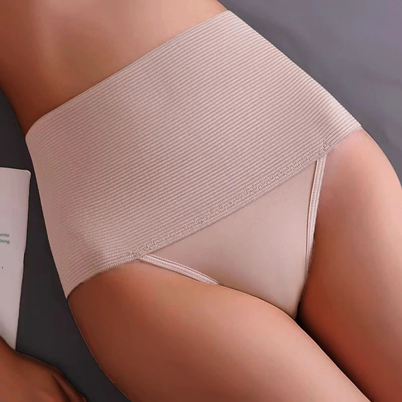 Sheromom's High Waist Postpartum Panties Women's Abdomen Hip Lift Brief Body Shaping Pants Breathable Slimming Underwear Belly Compression