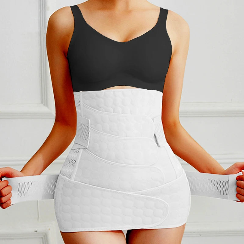 Sheromom's Postpartum Belt Recovery Bandage Pregnancy Belly Band Support Girdles Postnatal Waist Trainer Shapewear After Birth Body Shapers